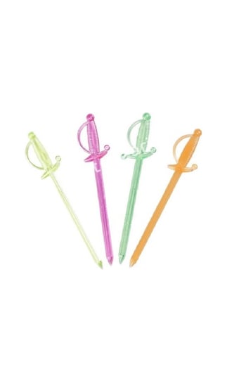 Plastik Kılıç Kürdan Renkli 1000 Adet