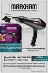 Marcham Profesyonel Fön Makinesi 2 Başlıklı 2400 Watt Siyah