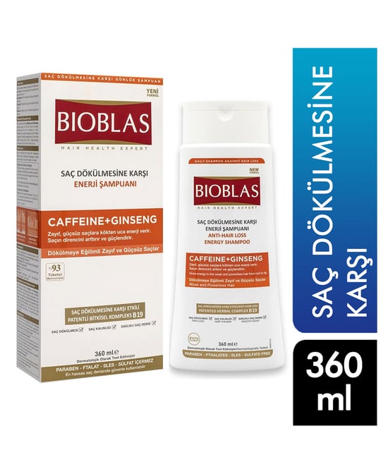 Bioblas Şampuan 360 Ml Saç Dökülmesine Karşı Enerji