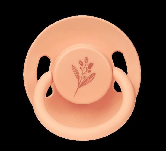 Wee Baby Pure Yuvarlak Uçlu Kauçuk Emzik No:1 0-6 Ay Somon