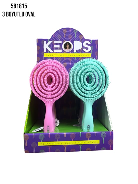 Keops 3 Boyutlu Saç Fırçası Büyük Oval