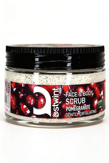 Yüz ve Vücut Peeling Scrub Nar 300ml Cilt Temizleyici Pürüssüzleştirici Dolaşımı Hızlandırıcı