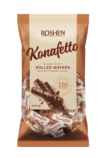 Roshen Konafetto Blanc (rulo Gofret) 1 Kg