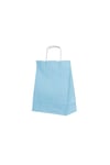 Roll-Up Kraft Çanta Açık Mavi Küçük Boy 18x24cm 25 Adet