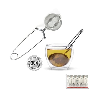 Bella House K-2655 ( Maşalı ) ( Tel Metal ) Bitki Çay Demleme Süzgeç ( Paslanmaz Çelik ) ( Çap: 5cm )