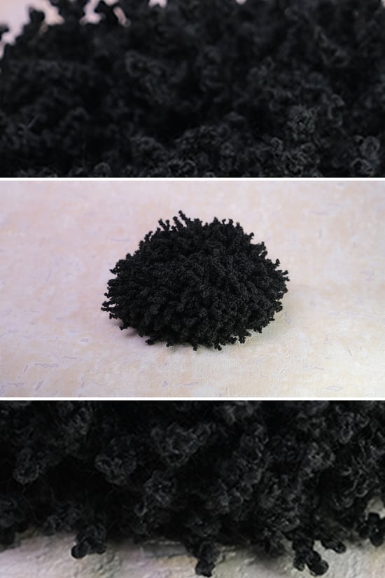 Hürrem Bone Siyah Saç Tokası Kırçıllı 1009_01