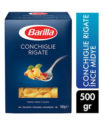 barilla, makarna, makarna çeşitleri, makarna fiyatları, Conchiglie rigate makarna, İnce Midye makarna, 500 g makarna, gıda, gıda toptancısı, toptan gıda, toptan alışveriş, barilla fiyatları, 500 g barilla