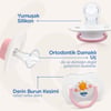 Wee Baby 2'li Gece Gündüz Damaklı Silikon Emzik 0-6 Ay (saklama Kabı Hediyeli) Pembe