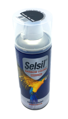 Selsil Tab-429 ( Siyah ) Parlak Sprey Boya ( 400ml )