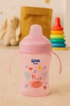 Wee Baby Colorful Akıtmaz Kulplu Bardak 240 Ml Pembe