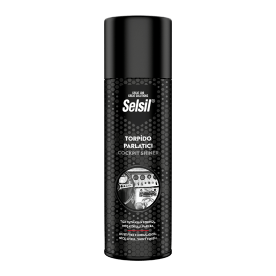 Selsil Tas-027 Oto & Araç Torpido Parlatıcı Sprey 200ml ( Hoş Kokulu & Parlak & Toz Tutmayan Formül )