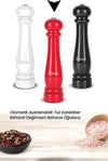 Kspg 4810 Otomatik Ayarlanabilir Tuz Karabiber Baharat Değirmeni Baharat Öğütücü Kırmızı