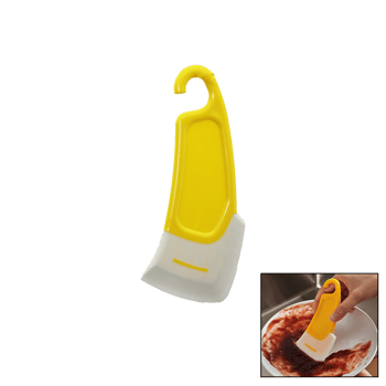 Baysa-1443 ( Yağ & Leke ) Kazıyıcı ( Mini ) Silikon Spatula ( Plastik Saplı & Askılıklı )