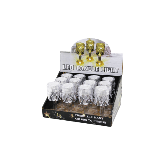 Enfa Ra-515 Kristal Damlalı Mumluk & Masa Lamba Mini Pilli