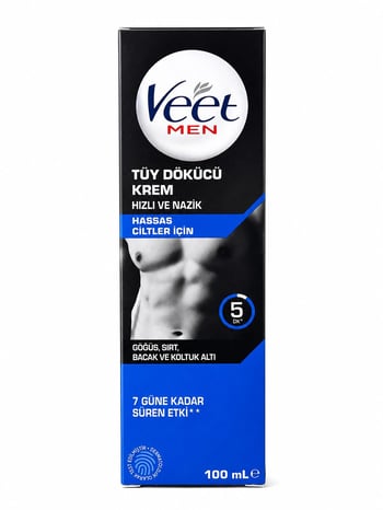 Veet Men Tüy Dökücü Krem Hassas Ciltler için 100 Ml