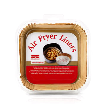 Enfa Enf-1579 ( 50pcs ) ( Kare Taban: 20cm & Kenar: 4.5cm ) Air Fryer Pişirme Kalıp ( Kağıt )