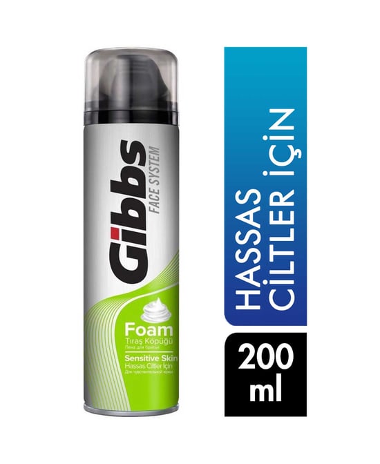 Gibbs Hassas Ciltler İçin  Tıraş Köpüğü 200 ml
