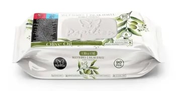 Papilion Islak Havlu Olive Oil 90'lı Zeytinyağlı X18
