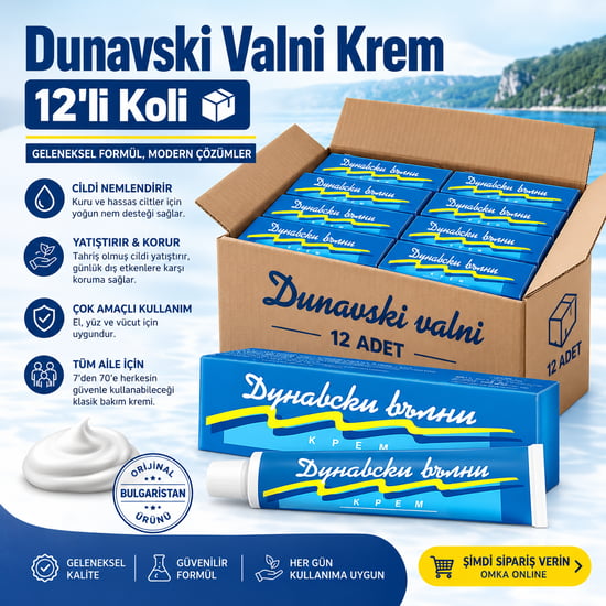 Dunavski Valni 45 Ml Yüz El ve Vücut Nemlendirici Krem Bulgaristan Klasik Bakım Kremi