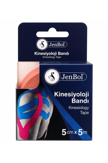 Jenbol Kinesiyoloji Ağrı Bandı 5cm X 5m Turuncu