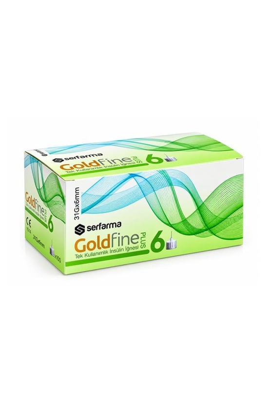 Gold Fine Goldfine Plus Insülin Iğnesi 31gx6mm