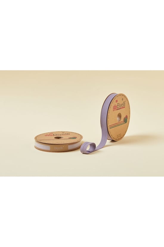 Biye Koton Katlı D37 Lila 2 Cm 25 Metre %65 Koton %35 Polyester