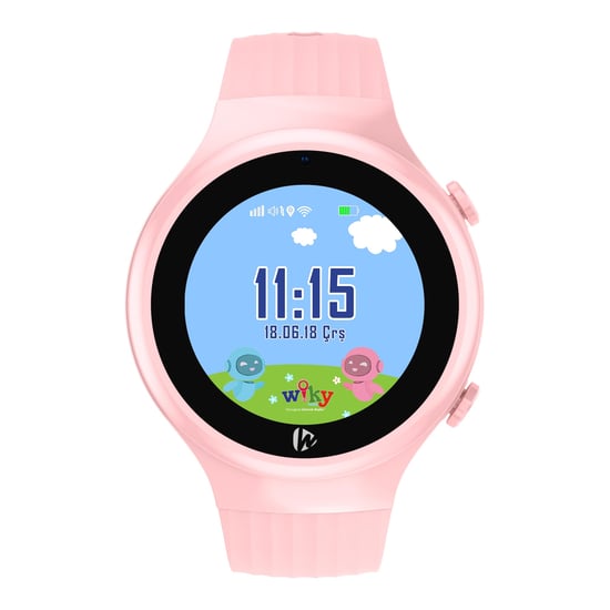 Wiky Watch 5S Akıllı Çocuk Saati - Görüntülü Arama, Gps, Sos, Sağlık Takibi, Güvenli Alan Pembe