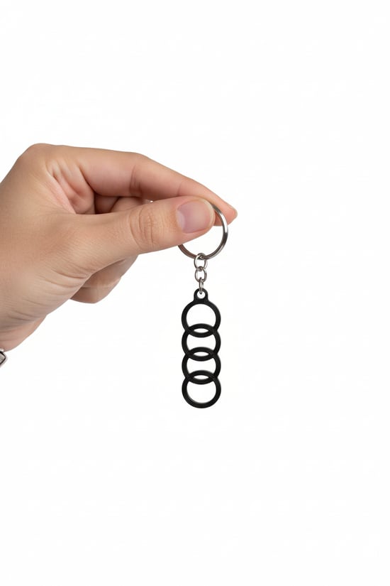 Audi Logosu Figürlü Anahtarlık