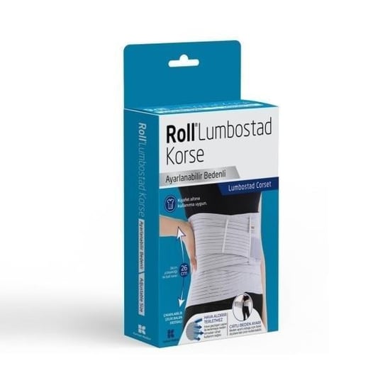 Roll Lumbostad Çelik Balen Destekli Korse( Ayarlanabilir Bedenli