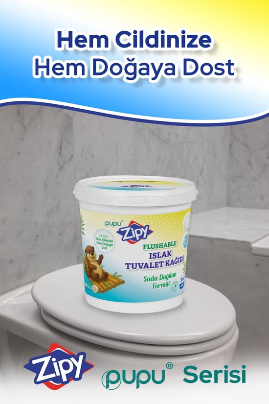 Zipy Islak Tuvalet Kağıdı Suya Atılabilen 500 Adet'li