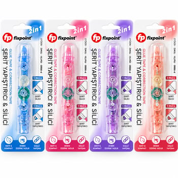 Fixpoint P-9890 ( 2in1 ) Şerit Yapıştırıcı & Daksil Silici ( 5mmx5mt )