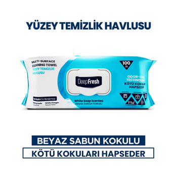 Deep Fresh Yüzey Tem. Mendili Beyaz Sabun