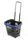 Tekerlekli Market Sepeti (tekerlekli Alışveriş Sepeti) 34 L Mavi