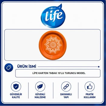 Life Lüks Karton Tabak 10'lu ( TURUNCU MODEL )