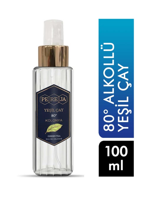 Pereja 80° Alkollü Kolonya 100 Ml Sprey Yeşil Çay