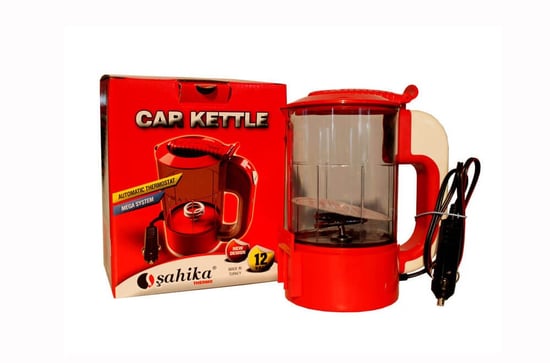 Şahika ( 12v ) Otomatik ( Araç Oto Kettle ) (plastik) Su Isıtıcısı ( Çakmaklık Fişli )
