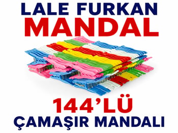 Lale Furkan Mandal 144'lü Çamaşır Mandalı