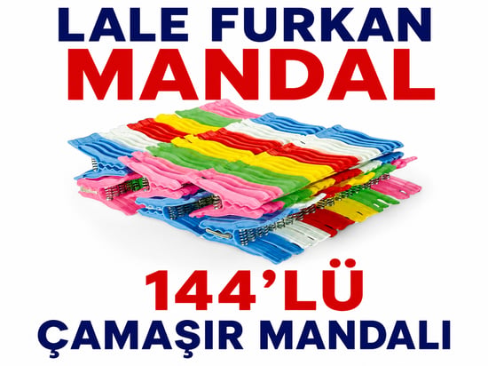 Lale Furkan Mandal 144'lü Çamaşır Mandalı