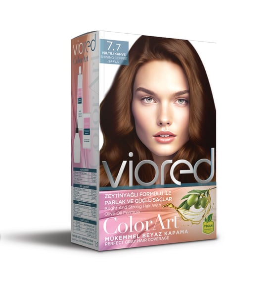 Viored Colorart Set Boya 7.7 İşıltılı Kahve