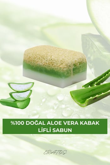 Eratos Aloe Vera Özlü Kabak Lifli Peeling Sabunu