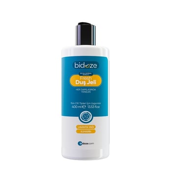 Bidoze Fresh Beyaz Zambak Kokulu Duş Jeli 400 Ml | Lavanta Yağı Özlü Nemlendirici Vücut Şampuanı