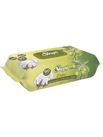 Sleepy Zeytinyağlı Islak Havlu 90'lı