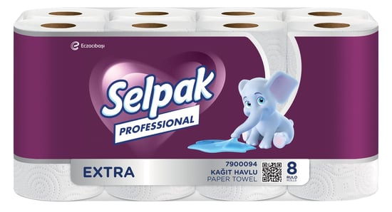 Selpak Professional Extra Havlu - ( 3 Paket X 8'li)