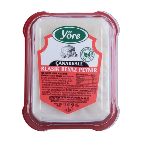 Yöre Çanakkale Klasik Beyaz Peynir 300 gr  (%40 koyun sütü, %30 keçi sütü, %30 inek sütü)
