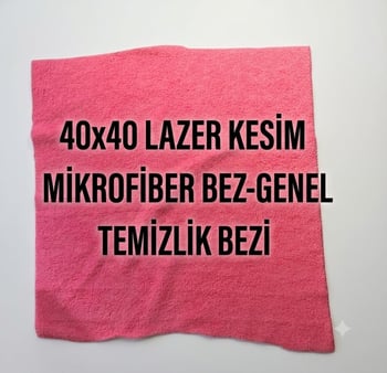 Silvia 40x40 Lazer Kesim Mikrofiber Bez-genel Temizlik Bezi