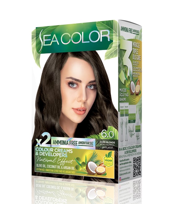 Sea Color Natural Effect Set Boya Amonyaksız 6.0 Koyu Kumral