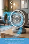 Sinbo Sf-7701 Masaüstü Vantilatör Fan Koyu Gri