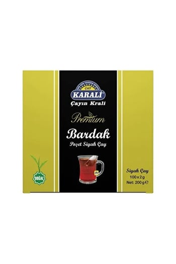 Karalı Premium Bardak Poşet 100lü