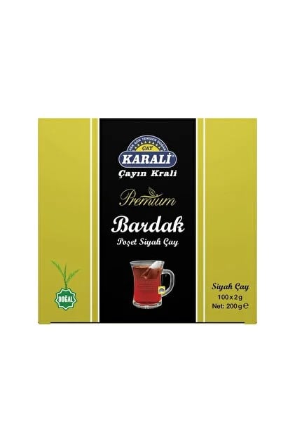 Karalı Premium Bardak Poşet 100lü