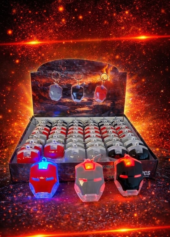Demir Adam Iron Man Işıklı Anahtarlık